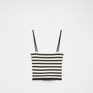 Zara Stripped Knit Top M